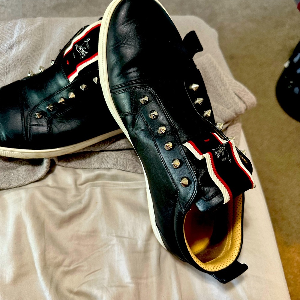 Christian Louboutin size 13 men's tennis shoes bought at the Miami store.